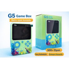 Belirtilmemiş G5 Retro Oyun Konsolu 500+ Oyunlu Taşınabilir El Konsolu Şarj Edilebilir