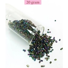 Die Grup Kesme Cam Boncuk 2mm - 20 Gram - Parlak Alacalı -BNC304
