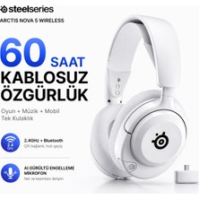 Steelseries Ai Gürültü Engelleyici Mikrofonlu Kablosuz Kulaklık 60 Saat Pil Ömrü Sunan Usb-C Hızlı Şarjlı Playstation Pc ve Mobil Uyumlu