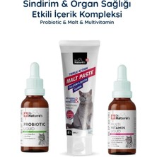 Dr. Nature's Kedi Probiyotik + Multivitamin + Malt Macunu Seti – Sindirim ve Günlük Sağlık Destek Paketi