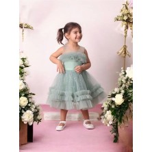 Ahsenim Bebe Fırfırlı Kabarık Bebek Abiye