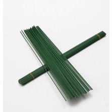 İğne İzi Plastik Çiçek Yapma Teli - Dekoratif Çiçek Yapım Teli - Craft Flower Making Wire - 40CM - 100 Adet Çiçek Yapım Teli