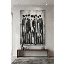 Artease Soyut Tanışma Kanvas Tablo