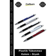 Carlburn Özel Üretim Logo Baskılı Promosyon Kurumsal Şık Ergonomik Kaliteli Plastik Tükenmez Kalem Siyah