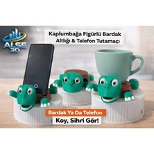 Alse 3D Kaplumbağa Bardak Altlığı &telefon Tutamacı