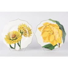 Mikasa Moor Art Of Botanical Sarı 2li Servis Tabağı 28CM