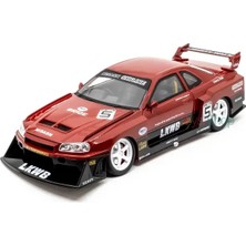 Hobbiez World Nissan Skyline Gt-R R34 Liberty Walk Kırmızı- 1901-411A  1:24 Model Araba