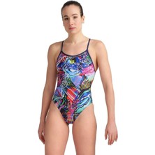 Arena Women's Swimsuit Lace Back Allover Kadın Yüzücü Mayo
