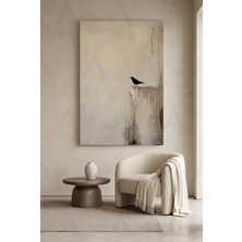 Artease Minimal Dinlenen Kuş Kanvas Tablo