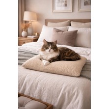 Optimal&Prime Peluş Yıkanabilir Kedi Köpek Uyku Minderi 60 x 40 cm Yumuşak Box Minderi