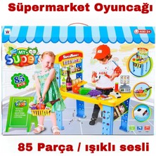 Direkstoktan My Super Market Kutulu Set Oyuncak Süpermarket Seti Büyük Boy Set W066