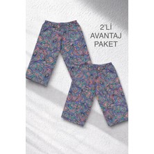 ByDon Penye Çocuk Desenli Tayt 2'li Avantaj Paket