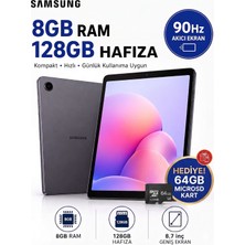 Samsung 8.7 Inç Geniş Ekranlı 8 GB Ram ve 128 GB Dahili Hafızalı Wi-Fi ve Bluetooth Destekli Ince Tasarımlı Yüksek Performanslı Android Tablet