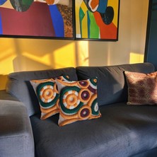 Özdağ Home Concept Kabartma Geometrik Desenli Dekoratif Kırlent Kılıfı 3’lü Set – Modern & Şık Tasarım (45X45 Cm)