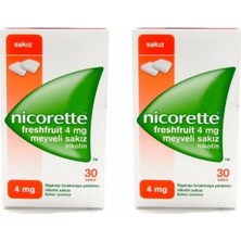 Nicorettee 4mg Freshfruit Meyveli Nikotin Sakız 30LU 2 Adet