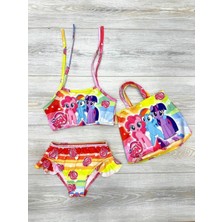 Öykü Kids Çantalı Kız Çocuk Bikini Takımı