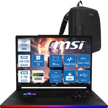 Msi Raider 16 Max Hx OLED B2WJ-022TR Intel Core Ultra 9 290HX Plus 48GB Ddr5 2tb SSD Rtx 5090 24GB 175W Windows 11 Home 16” Qhd+ (2560X1600) 240Hz Oyuncu Bilgisayarı 022TRH07 + Zetta Çanta