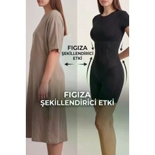 Figiza Lazer Kesim Paçalı Hayalet Korse Iz Yapmaz Bel Göbek Basen Karın Toparlayıcı Kadın Şort