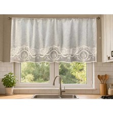 Keten Üzerine Süzene Nakışlı Panel Perde Pano Kerem