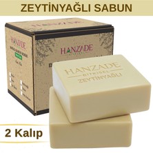 Hanzade Bitkisel Zeytinyağlı Sabun 2 Kalıp El Yapımı Doğal Geleneksel Hatay Sabunu (Kendi Kutusunda)
