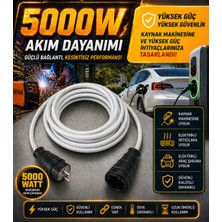 İNWATT 16 Metre Kaynak Makinesi, Elektrikli Araç, Isıtıcı Uzatma Ara Kablosu Seyyar Kauçuk Başlıklı 3x2.5mm² Ttr