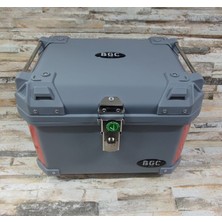 Bgc Motosiklet Çantası 45 Lt Sert Plastik Nardo Gri V1