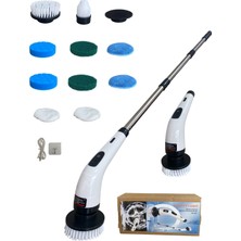 Kraft Hart Çok Başlıklı Şarjlı Temizlik Fırçası Ev,araba,işyeri, Koltuk Temizleme Pratik Temizlik Şarjlı Fırça