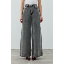 Merwishop Merwish Salaş Pamuklu Denim Pantolon 1690 Füme