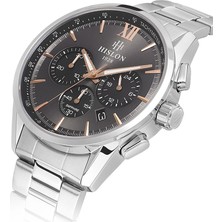 Hislon Gümüş Çelik Kordon Erkek Kol Saati MS206S-05SR