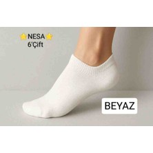 Nessa 6'çift Pamuklu Kısa Kadın Patik Çorap
