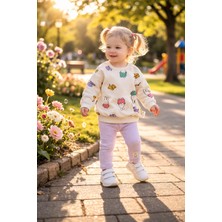 Atlas Baby House Kız Bebek Çocuk Tavşan Baskılı 2'li Takım 6-18 Ay