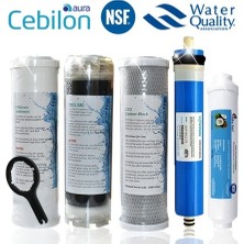 Cebilon Uyumlu 5’li Su Arıtma Filtresi Seti Açık Kasa Lg Membranlı Inline Filtre Seti | Nsf Sertifikalı Su Arıtma Filtre Takımı