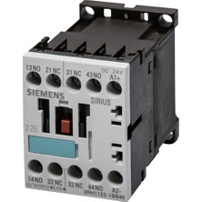 Siemens 3RH1122-1BB40 Sirius Classic 3rh1 Yardımcı Kontaktör, 4 Kutuplu, 10 A