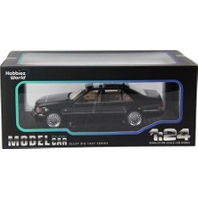 Hobbiez World Bmw M3 E30 Premium Die-Cast Siyah 1/24 Model Araba