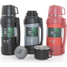 Paslanmaz Çelik Çift Katmanlı Termos 1.6 Lt