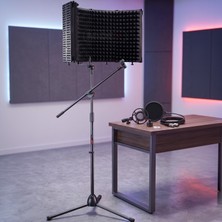 Midex PF-43X Mikrofon Ses Yalıtım Paneli 69x26cm Plastik Malzeme ile Üretilmiştir