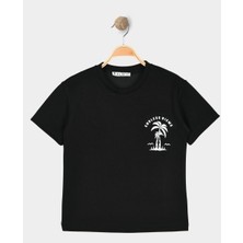 Alg KIZ ÇOCUK TİŞÖRT - PARLAK MODAL KUMAŞ MİNİMAL BASKI