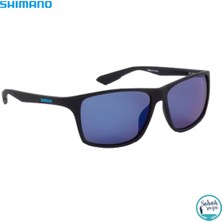 Shimano Technium Güneş Gözlüğü Matte Black - Blue Mirror