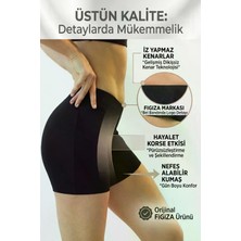 Figiza Lazer Kesim Dikişsiz Boxer Korse Iz Yapmaz Göbek Bel Basen Toparlayıcı Kadın Şort Boxer Korse