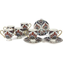 Mikasa Moor Royal Ikat 6lı Kahve Fincan Seti 90ML