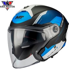 mt Helmets Cosmo Sv Icarus B7 Mat Güneş Vizörlü Yarım Kask