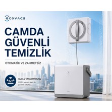 Ecovacs 5500 Pa Güçlü Vakum Performanslı Akıllı Cam Silme Robotu Hem Şarjlı Hem Kablolu Kullanım Imkanı Sunan Çok Fonksiyonlu Yüzey Temizleyici