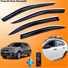 Caraks Mitsubishi Asx Mügen Cam Rüzgarlığı Abs Nikelajlı Cam Rüzgarlığı 2010-2015 4 Lü + Ebrayn 150 ml Koku