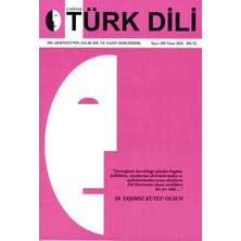 Dergi Kapında Çağdaş Türk Dili Dergisi 458.SAYI Nisan 2026