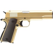 We Aırsoft We M1911 Full METAL-24K Gold Plated Altın Kaplı Airsoft Tabanca (WE-E007A)
