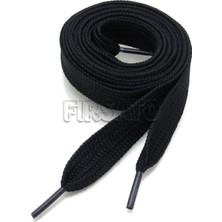 Fırsato Premium Siyah 120 cm Yassı Spor Bağcık, 1 Çift