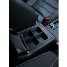 Demirhan3D Vw Golf 7 Mk7 / Gtı / R Kolçak Içi Organizer – 4 Bölmeli Konsol Düzenleyici 3D Tasarım (Oem Görünüm)