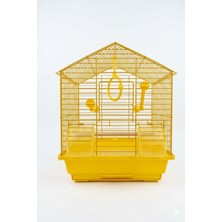 isiltikidsmoda Sarı Dekoratif Muhabbet Kuşu ve Kanarya Kafesi- 200 Seri