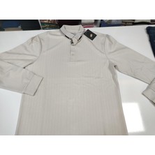 Sofun Osyho Kumaş Çizgili Polo Yaka Erkek Sweatshirt