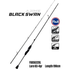 Fujin Ajime Black Swan 190CM 03-4gr Aji Lrf Kamışı
